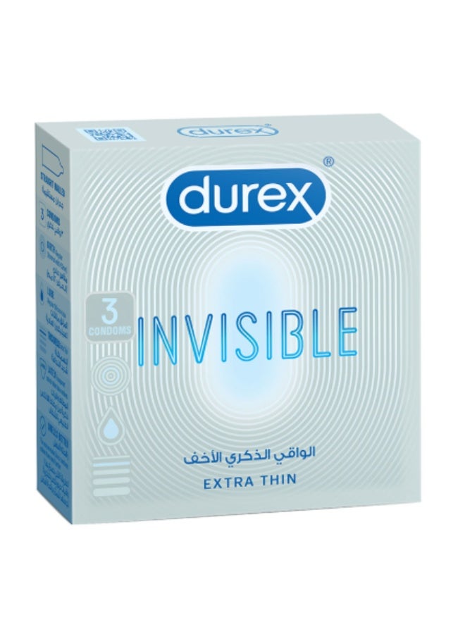 واقيات ذكرية ديوركس غير مرئية رقيقة للغاية، 3 قطع - Image 1